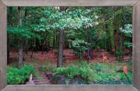 lijst hout bos hertjes 140x90cm Tuindoek - Customize it