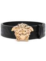 Versace ceinture La Medusa Greca en cuir - Noir - thumbnail