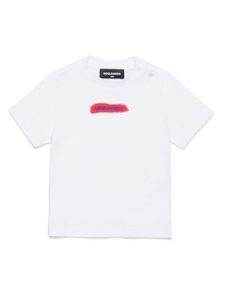 DSQUARED2 KIDS t-shirt en coton à logo imprimé - Blanc