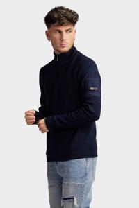 Quotrell Couture D'Azur Knitted Halfzip Sweater Heren Donkerblauw - Maat XS - Kleur: Donkerblauw | Soccerfanshop