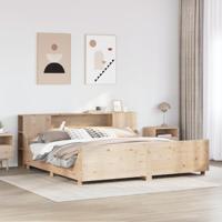 Bedframe zonder matras massief grenenhout 200x200 cm