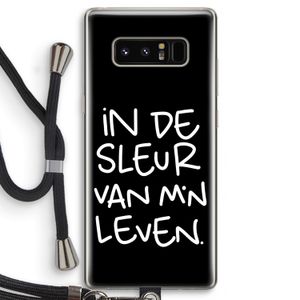 De Sleur: Samsung Galaxy Note 8 Transparant Hoesje met koord