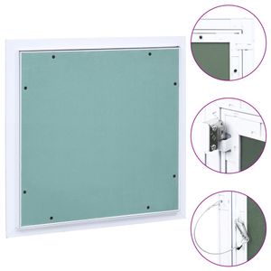 VidaXL Toegangspaneel met aluminium frame en gipsplaat 300x300 mm