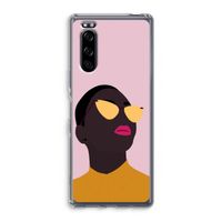 Yellow glasses: Sony Xperia 5 Transparant Hoesje