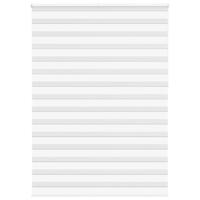 VidaXL Zebra rolgordijn 155x230 cm stofbreedte 150,9cm polyester wit