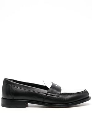 Scarosso mocassins à modèle bicolore - Noir