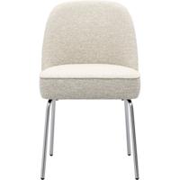 Eetkamerstoel Vogue Lima Beige met chromen poten