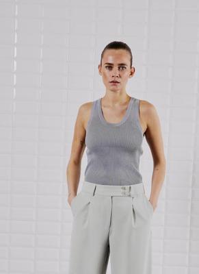 Withblack Wbllewis Tank Top Tops En Singlets Light Grey