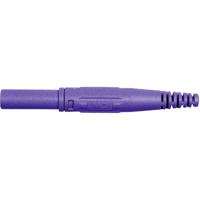 Stäubli XL-410 Laboratoriumstekker Stekker, recht Stift-Ø: 4 mm Violet 1 stuk(s)