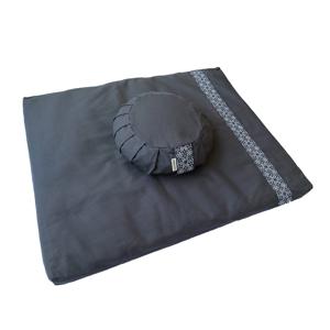 Meditation set with cushion zafu - Grey