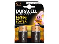 Duracell plus batterij r14 c kaart a 2st
