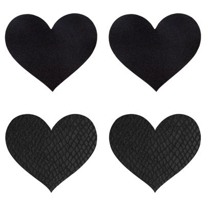 Tepelpads Peekaboo Zwart Één maat Hartjes