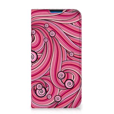 iPhone 14 Pro Max | Bookcase | Swirl Pink