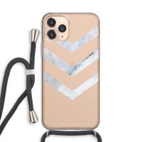 Marmeren pijlen: iPhone 11 Pro Transparant Hoesje met koord