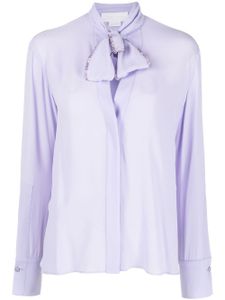 Genny blouse nouée à ornements - Violet