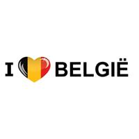 Sticker - I love Belgie - 19 x 4 cm - belgie - landenthema
