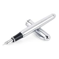 X750 briefpapier RVS Vulpen middellange NIB inkt pennen school Oiifice gift NIB grootte: 1.0 mm (zilver)