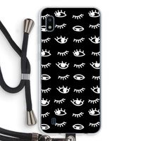 Eye pattern #3: Samsung Galaxy A10 Transparant Hoesje met koord Eye pattern #3: Samsung Galaxy A10 Transparant Hoesje met koord