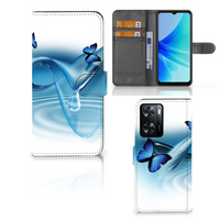 PPO A57 | A57s | A77 4G Telefoonhoesje met Pasjes Vlinders - thumbnail