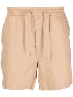 Polo Ralph Lauren short en lin à motif Polo Pony - Tons neutres