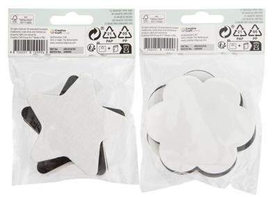 Canvas nassau fine art ster en bloem 13cm magn