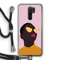 Yellow glasses: Xiaomi Redmi 9 Transparant Hoesje met koord
