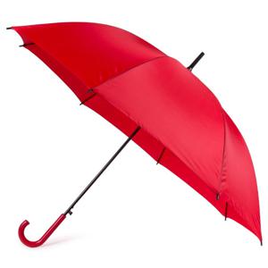 Automatische paraplu - rood - dia 107 cm - 82 cm lang - regen - polyester/metaal