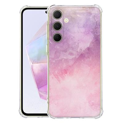 Samsung Galaxy A56 Hoesje - Pink Purple Paint TPU Antishock Samsung Galaxy A56 Hoesje - Pink Purple Paint TPU Antishock