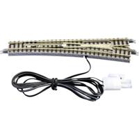 Z Rokuhan rails (met ballastbed) 7297040 Wissel, Elektrisch, Rechts 110 mm 13 ° 490 mm 1 set(s)