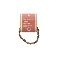 Edelsteen Splitarmband Jaspis Luipaard met Uitlegkaart - thumbnail