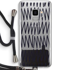 Marrakech Zigzag: Samsung Galaxy S9 Transparant Hoesje met koord