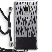 Marrakech Zigzag: Samsung Galaxy S9 Transparant Hoesje met koord