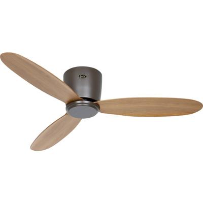 CasaFan ECO PLANO II 112 BZ-EN WiFi Flügel Eiche natur Plafondventilator Brons Met afstandsbediening, Timer, Met wintermodus, Bediening via App