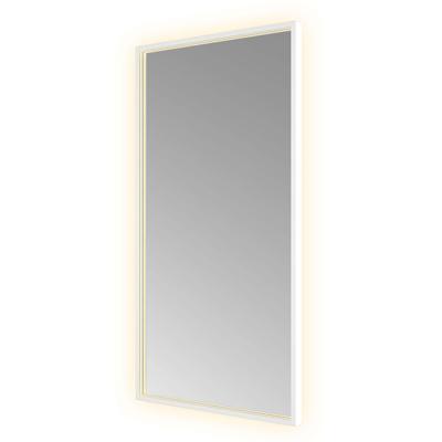 Hotbath &MORE Spiegel direct en indirect LED color changing spiegelverwarming met afstandsbediening Mat wit SQU510WH