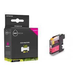 Inktmedia® - Inktcartridge - Geschikt Brother LC-3219XL MA LC-3217 MA inktcartridge magenta hoge capaciteit - Cartri...