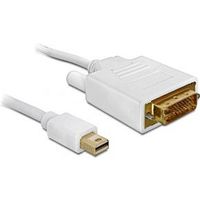 DeLOCK Kabel mini Displayport > DVI 24pin male 1m mini Displayport 20pin DVI-I 24 Wit - thumbnail