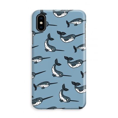 Narwhal: iPhone X Volledig Geprint Hoesje