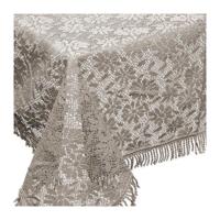 Unique Living tafelkleed/tafellaken - buiten/binnen - lichtgrijs - 140 x 180 cm - Kant patroon