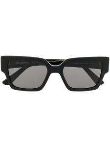 Karl Lagerfeld lunettes de soleil carrées à logo - Noir