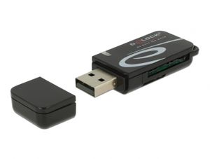 Delock 91602 Mini USB 2.0-kaartlezer met SD- en Micro SD-sleuf