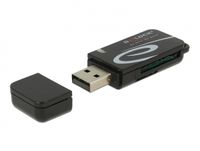 Delock 91602 Mini USB 2.0-kaartlezer met SD- en Micro SD-sleuf - thumbnail