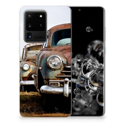 Samsung Galaxy S20 Ultra | Siliconen hoesje | met foto Vintage Auto
