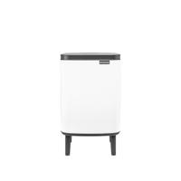 Brabantia Bo Hi Afvalemmer - 7 liter - kunststof binnenemmer - wit 227165