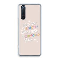 Right Place: Sony Xperia 5 II Transparant Hoesje