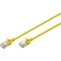 Digitus DK-1632-A-003S-Y RJ45 Netwerkkabel, patchkabel CAT 6A F/FTP 0.3 m Geel Kleurcodering, Afgeschermd, Meerdradig, Met anti-kniktule 1 stuk(s)
