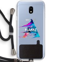 Abstract Spectrum: Samsung Galaxy J3 (2017) Transparant Hoesje met koord