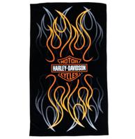 Harley-Davidson Flames Strandlaken - 100% Katoen - XL Formaat