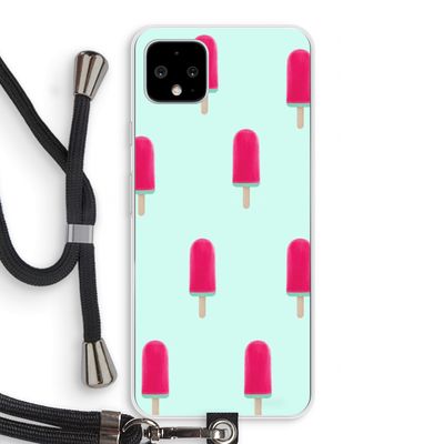 Waterijsje: Pixel 4 XL Transparant Hoesje met koord