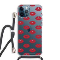 Lips: iPhone 12 Pro Max Transparant Hoesje met koord