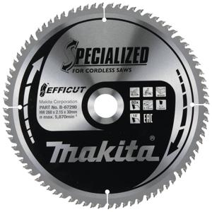 Makita B-67290 B-67290 Cirkelzaagblad 260 x 30 x 2.15 mm Aantal tanden: 80 1 stuk(s)